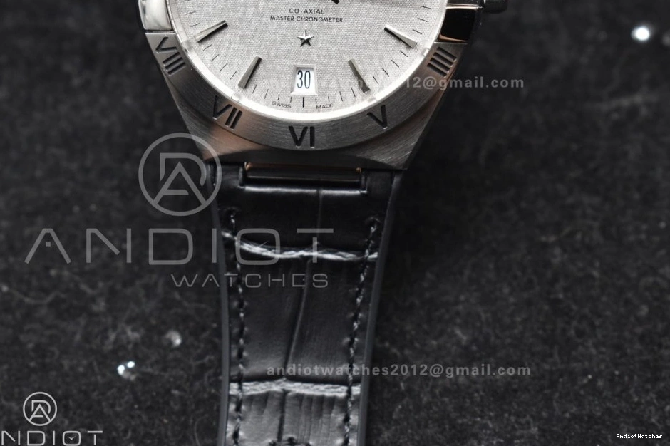 1:1 Gummy Constellation Compact SS 548 Super Black A8900 Clone on Edition Strap VSF Best Gray Dial 1016